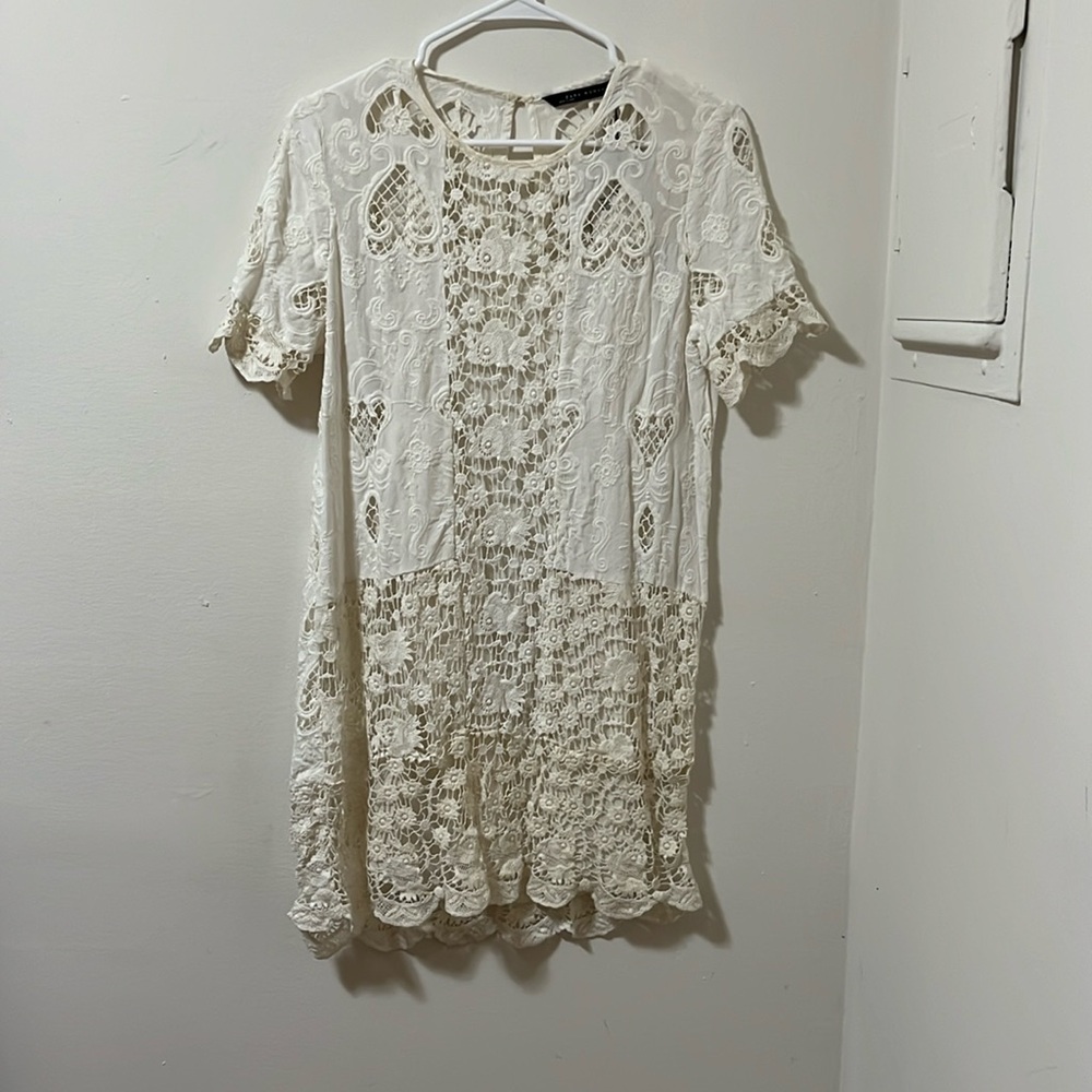 Crochet lace dress